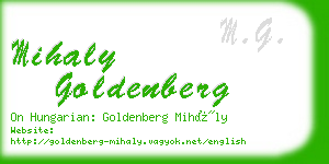 mihaly goldenberg business card